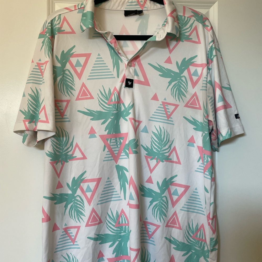 Bad Birdie Golf Polo - Palm Tree